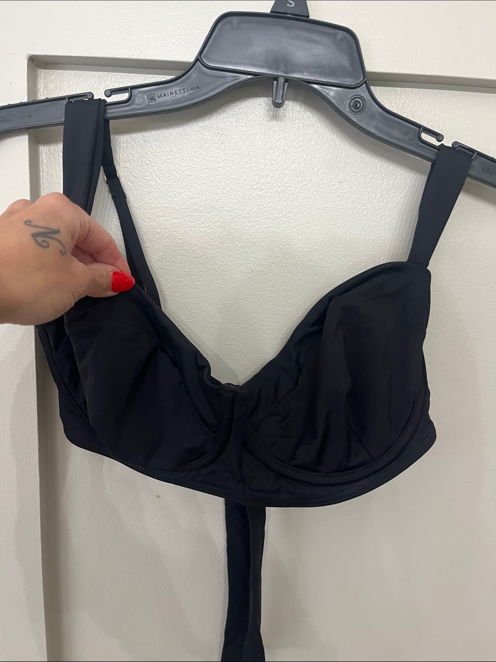 Monday Swimwear Black Underwire Bikini Top